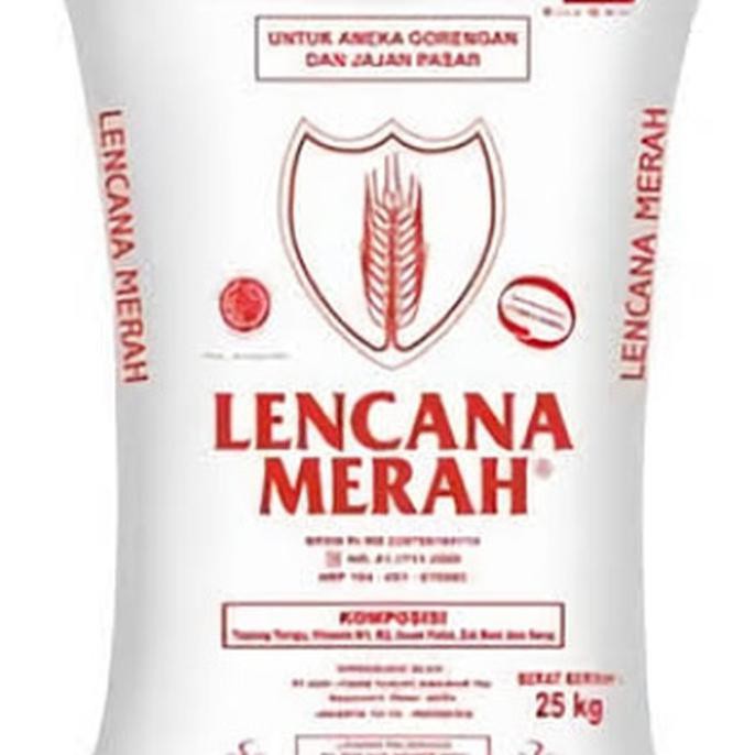 

Tepung Terigu Merk Lencana Merah 1 Bal Isi 25 Kg