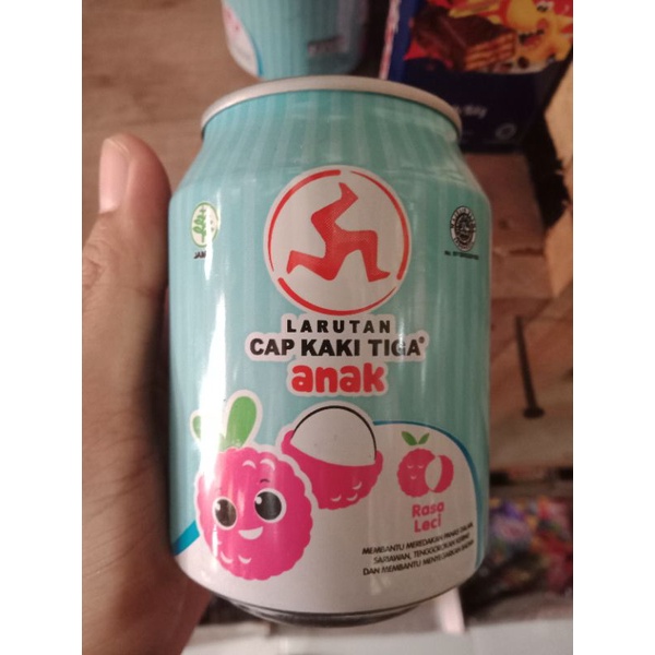 

Larutan Cap Kaki Tiga Anak Rasa Leci 250ml