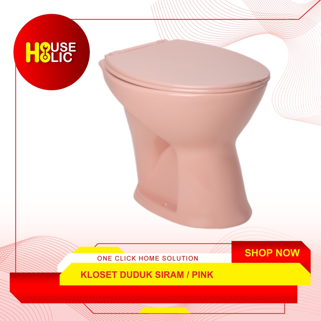 Kloset Duduk Siram Triliun Ware Eureka / Closet Duduk Toilet W