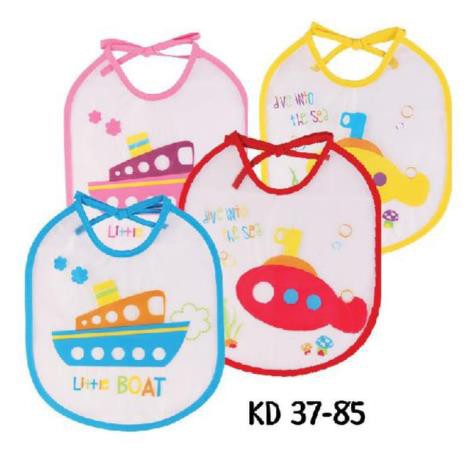 Bib Kiddy Plastik Sablon Motif 3785 Tatak Iler Lower KD3785