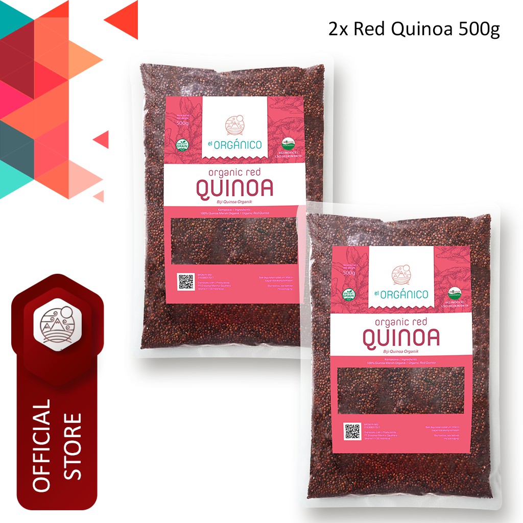 

Red Quinoa Organic El Organico 500gr (Double Pack)