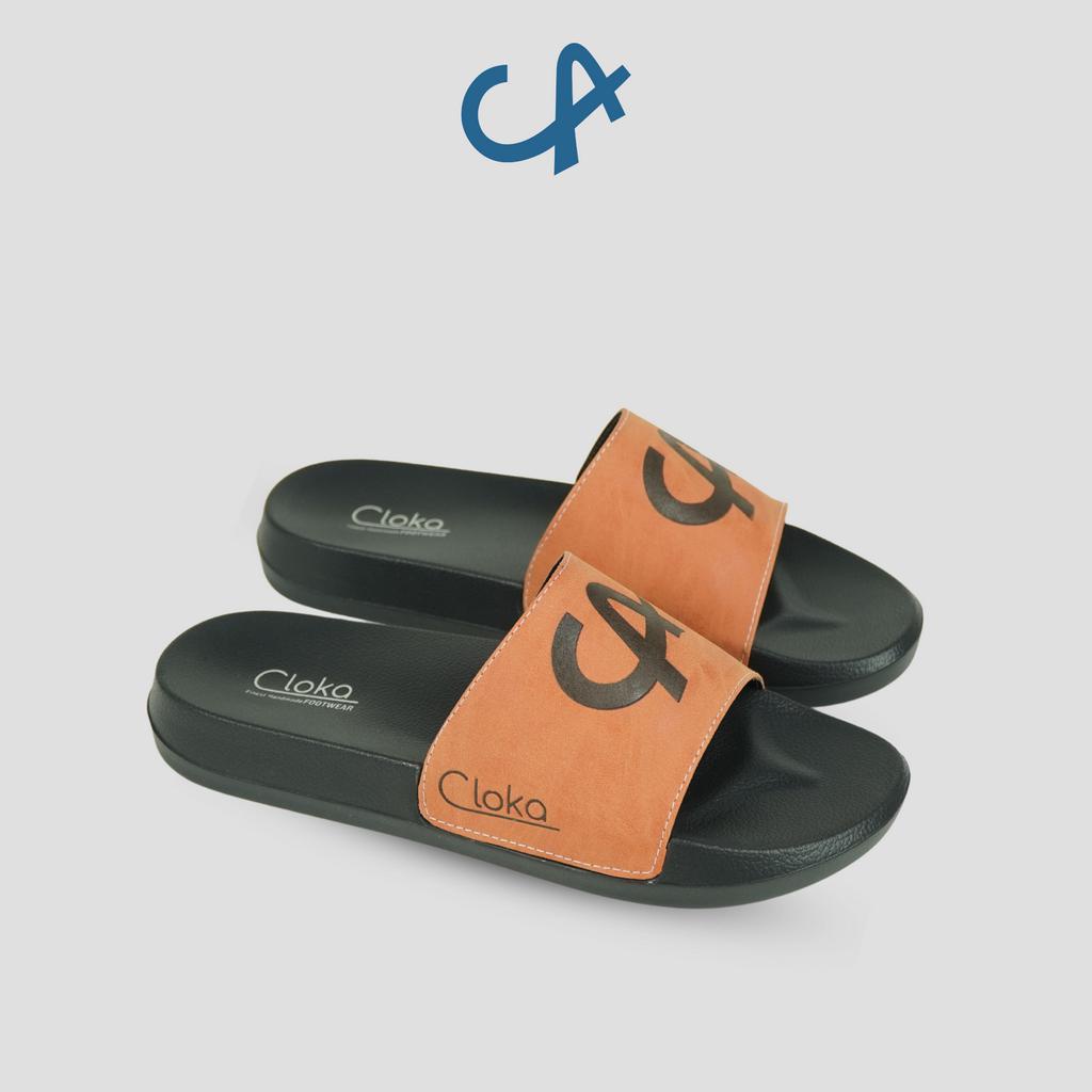 Sandal Slide Pria Distro Cloka Brych Sendal Karet Anti Air Kasual Santai Slop Anti Slip for Men Slipppers