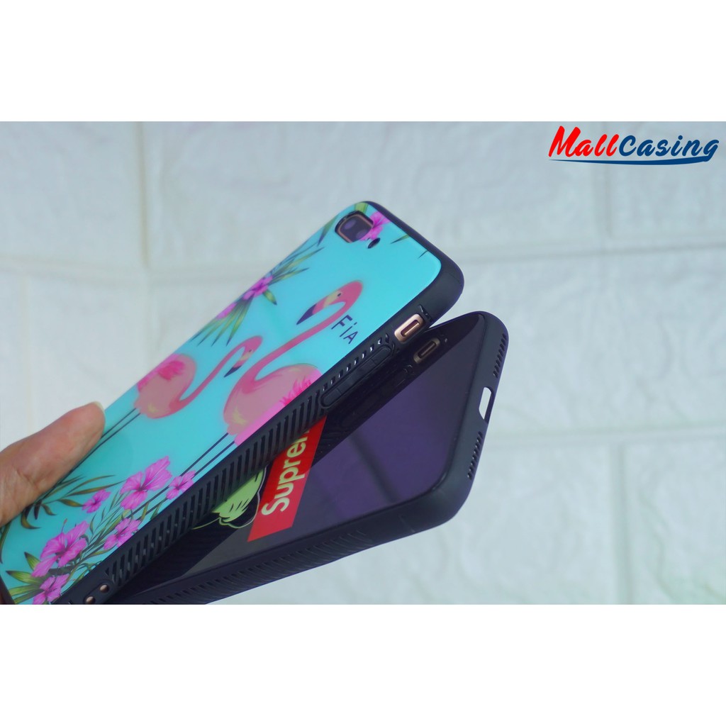 MallCasing - Oppo F7 F9 A3S Hard Case Glass Glow