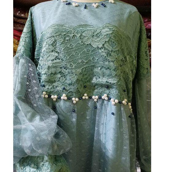 Model Baru.. RAWNIE DRESS LENGAN BALON BAJU PESTA /RAFFINA DRESS/GAMIS BROKLAT