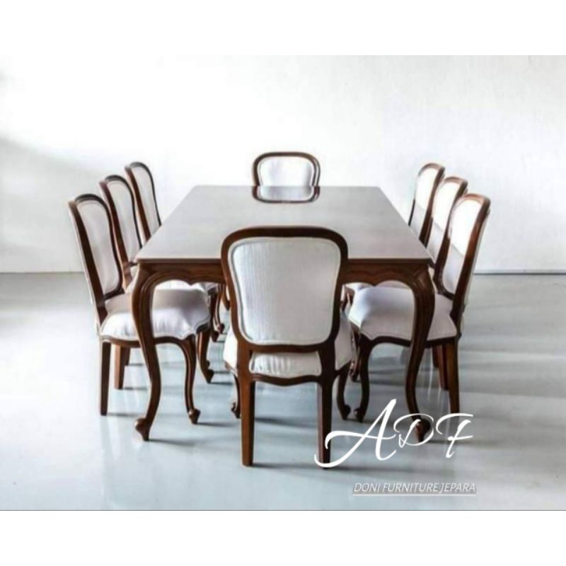 Meja Makan Sofa Set Kursi Makan Kayu Jati Meja Makan Kursi Minimalis Kursi 8