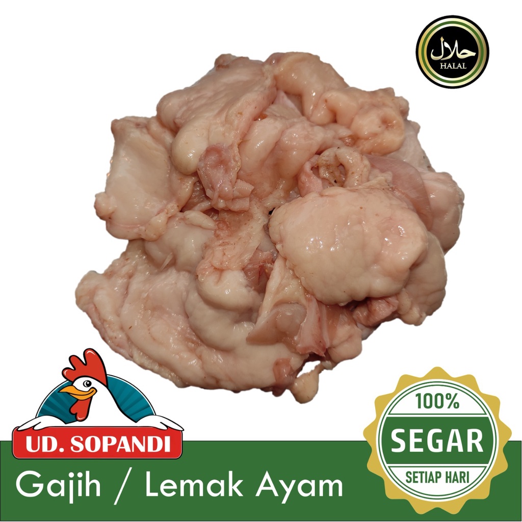 

Lemak Ayam Segar / Gajih Per 250 gr