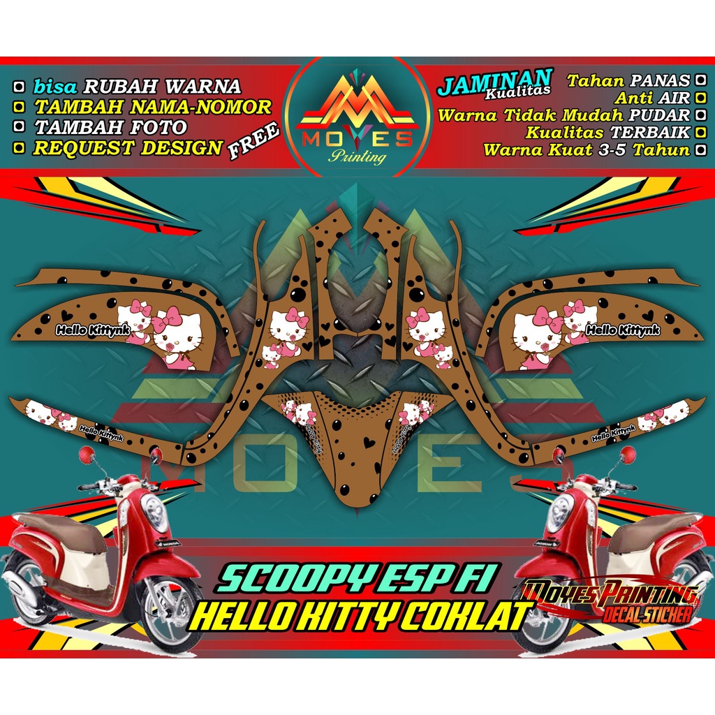 decal scoopy esp fi full body - decal honda scoopy