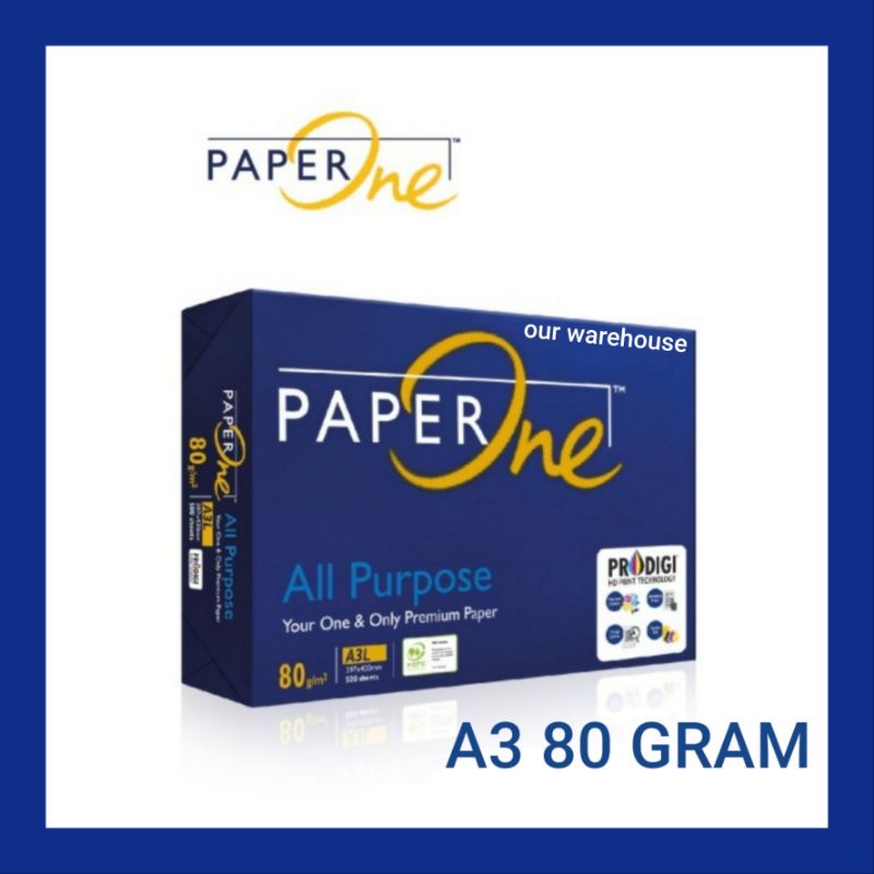 

PAPERONE Kertas A3 80 gram Fotocopy dan Print