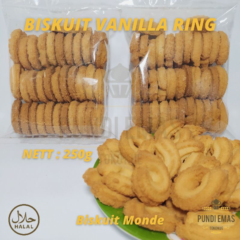 Biskuit Vanilla Ring Kiloan 250 Gram / Danies Terlaris