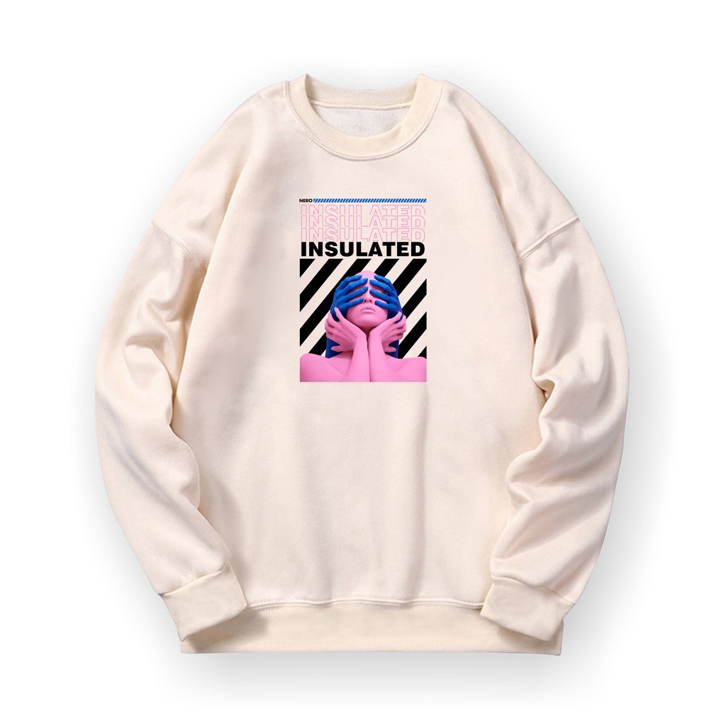 INSULATED Basic Sweater II Art work Insuladet Crewneck II SIZE  M - XL ( Pria &amp; Wanita )