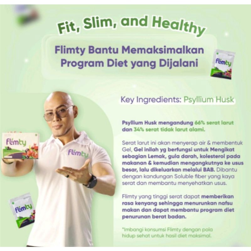 Paket Flimty 1 Box (16 Sachet) dan Flimeal 1 Box (12 Sachet) BPOM Pelangsing Original 100℅