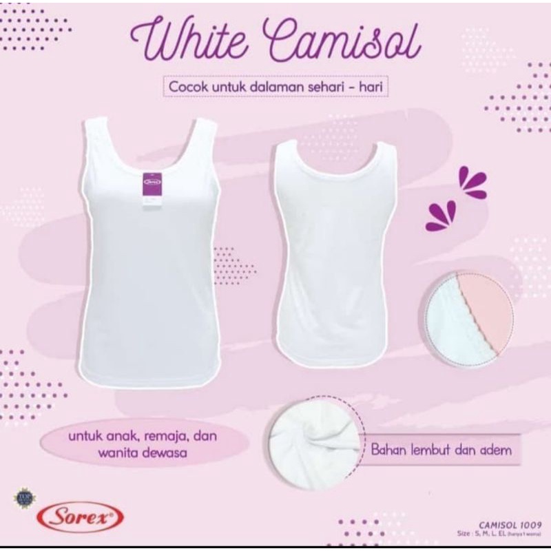 SiNGLET DEWASA SOREX 1009/CAMISOL/ BAJU DALAM REMAJA