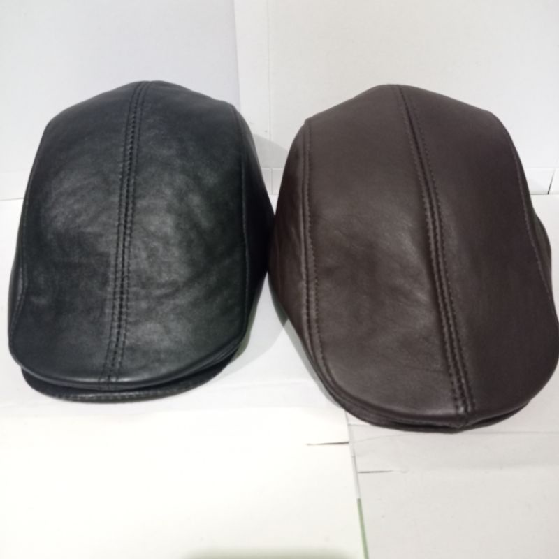Topi Kulit Asli Pria,Topi Sutradara,Topi Pet Copet 100% Original