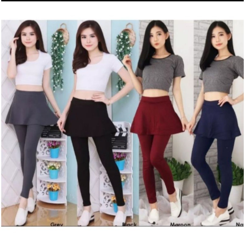 celana legging rok import,celana olahraga wanita yoga senam training gym
