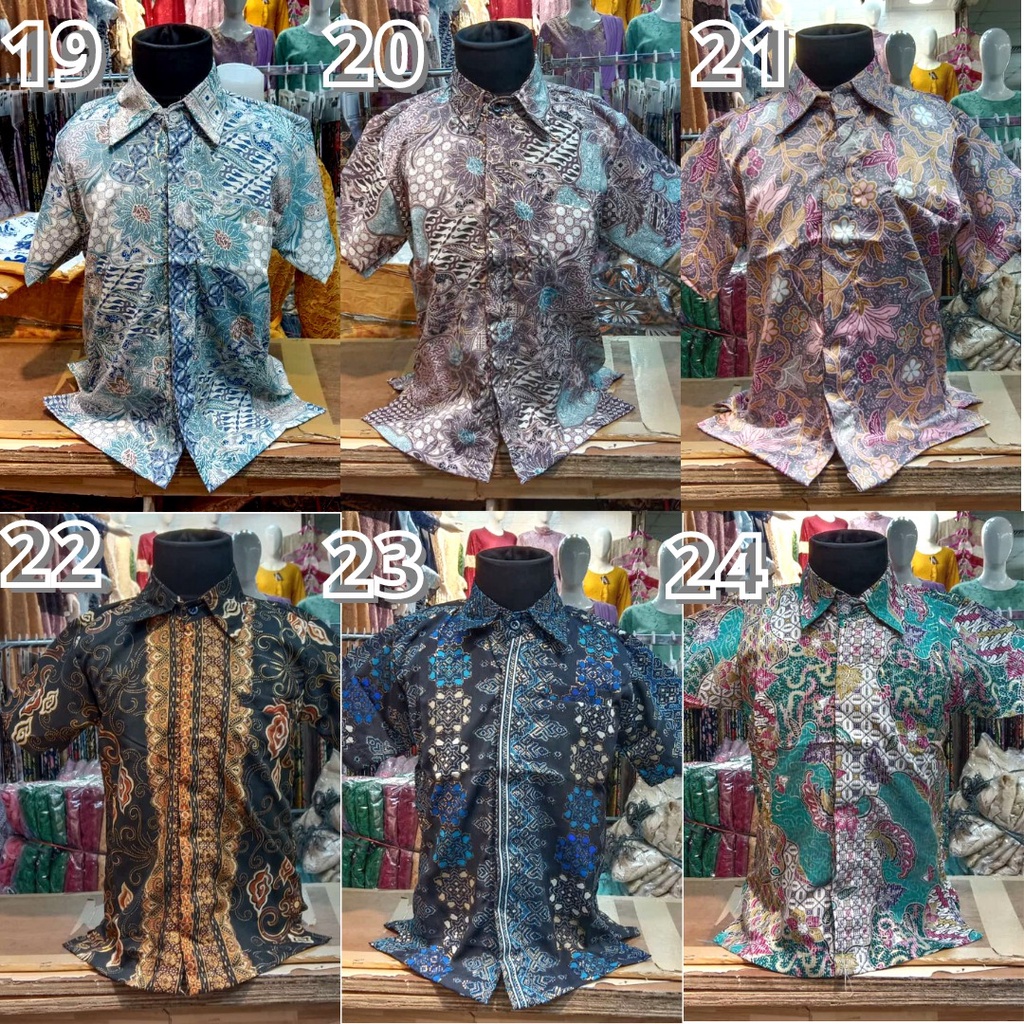 Kemeja Anak Batik Lengan Pendek Aneka Motif