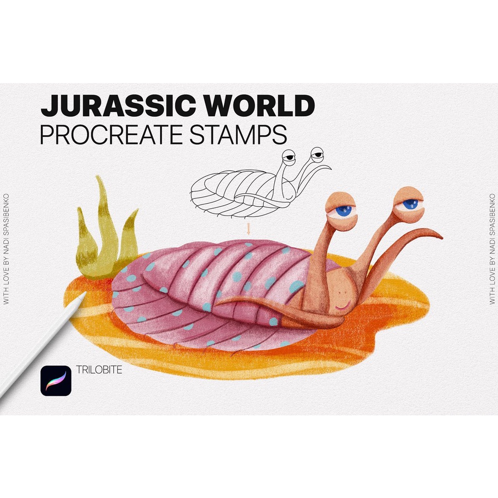 Procreate Brush - Jurassic World Procreate Stamp