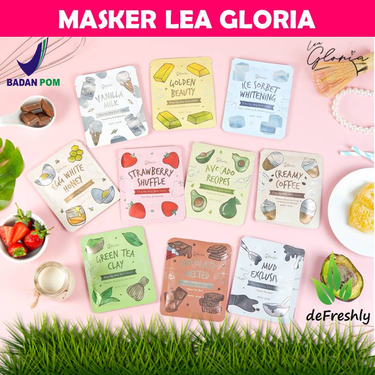 LEA GLORIA Face Mask Masker Wajah Organik by Lea Gloria 20 GR Serbuk