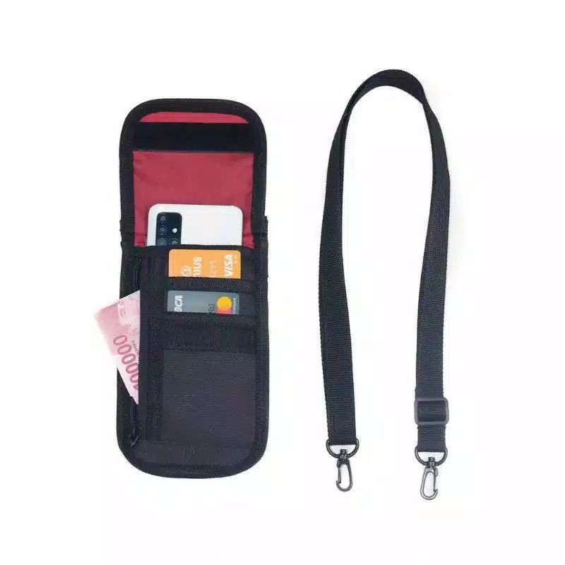 DOMPET WALLET HP KARTU KOIN MODEL GANTUNG/KALUNG LEHER