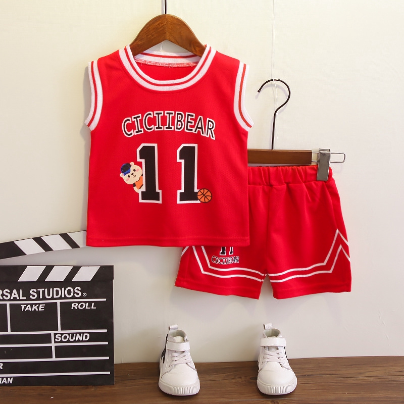 Download Setelan Kaos T-shirt Sport Anak Laki-laki/perempuan Lengan Panjang+celana (0-5tahun) | Shopee ...