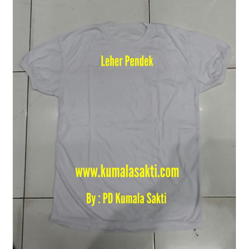 Kaos Polos Putih Pendek-Baju Polos-Kaos Dalam-Kaos Oblong-Kaos Pria-Kaos Satpam Putih-Kaos Security