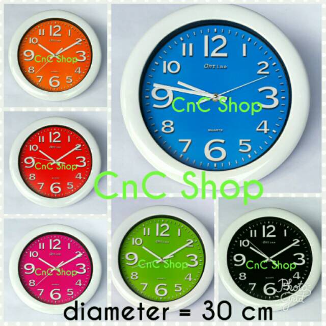 CNC SHOP Jam Dinding Ontime NEW fresh colour