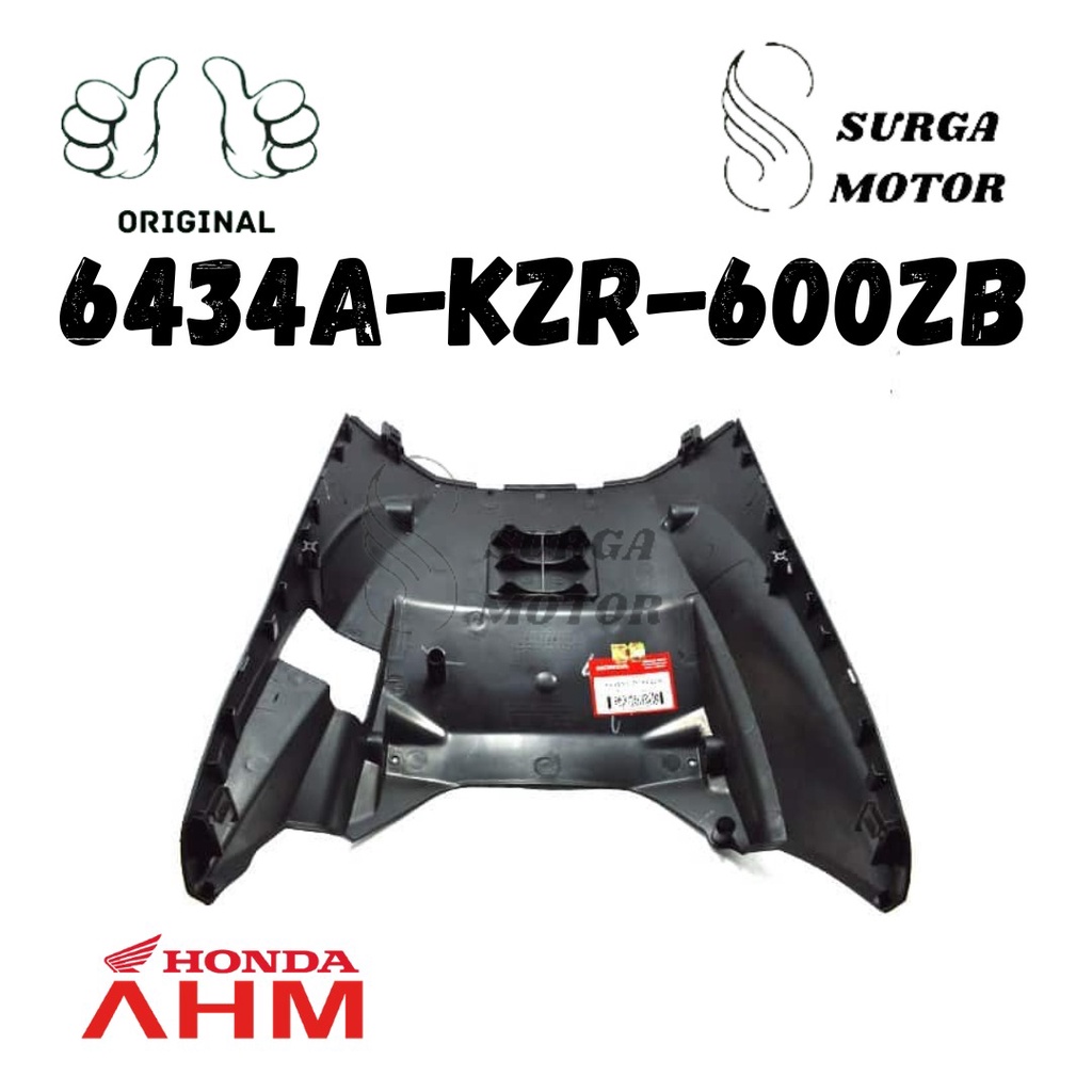 Cover Dek Kolong Bawah Pijakan Kaki Lantai Vario 125 Old Lama Techno Original Honda AHM 6434A-KZR-60