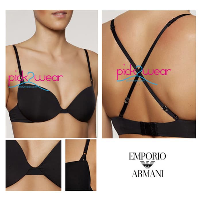 Emporio Armani Convertible Bra Black Murah + Gratis Ongkir