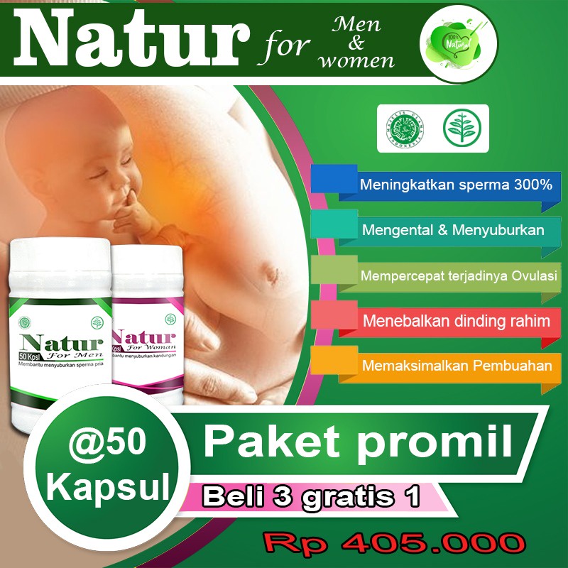 AMPUH_Paket Promil Suami Istri obat herbal alami penyubur rahim kandungan wanita dan pengental kesub