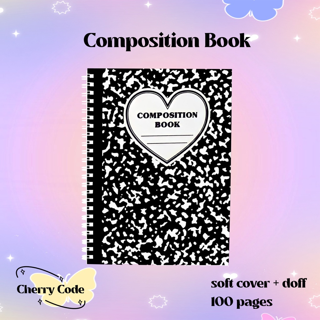 

Composition Book A5 Spiral - Notebook Buku Catatan Tulis Diary Agenda