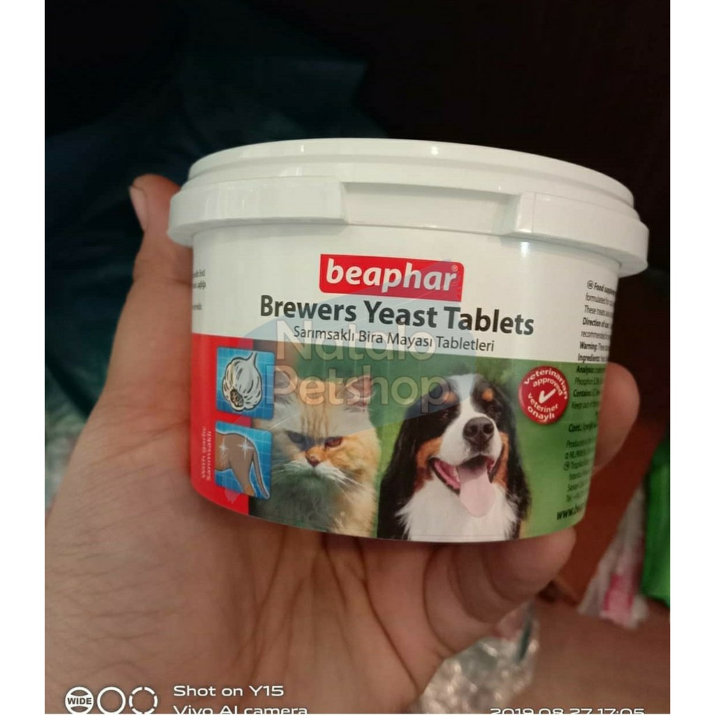 Beaphar Brewer Yeast Tablets / Vitamin / Anjing / Kucing / Bulu / Kulit isi 250tab