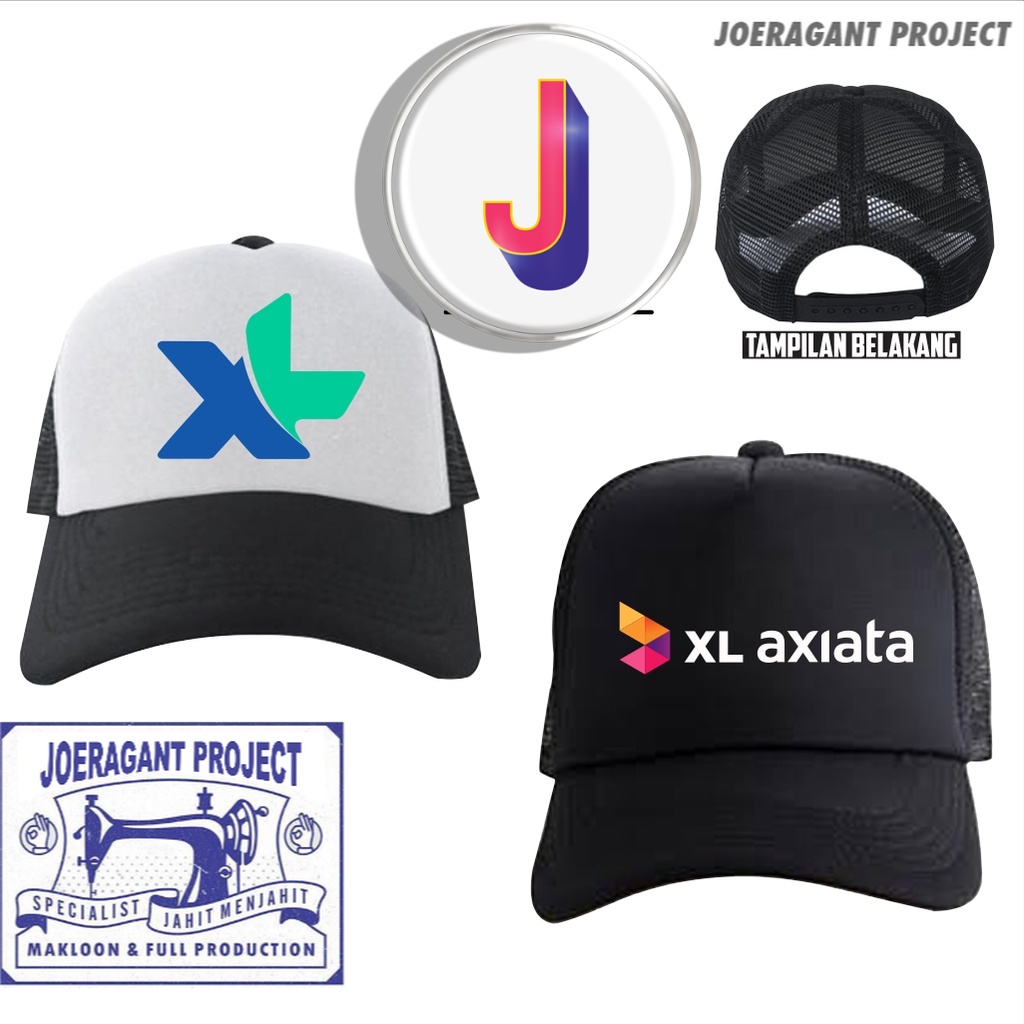 Topi Trucker XL AXIATA PROVIDER Topi Jaring - Karimake -JP