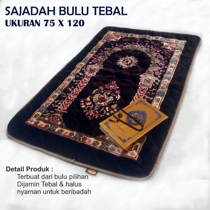 Sajadah Tebal / Sajadah Busa/ Sajadah Anti Slip / Ukuran 75X120 CM - Hijau