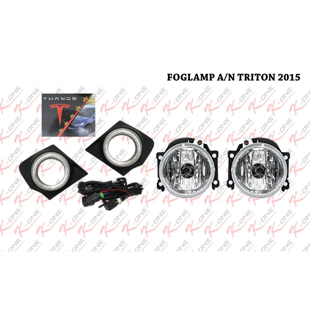 Fog Lamp Lampu Kabut All New Triton 2015 - 2018 Thanos Komplit