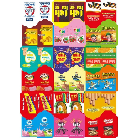 

[1PACK ISI 40PCS]AMPLOP LEBARAN SNACK (BISA MILIH MOTIF)