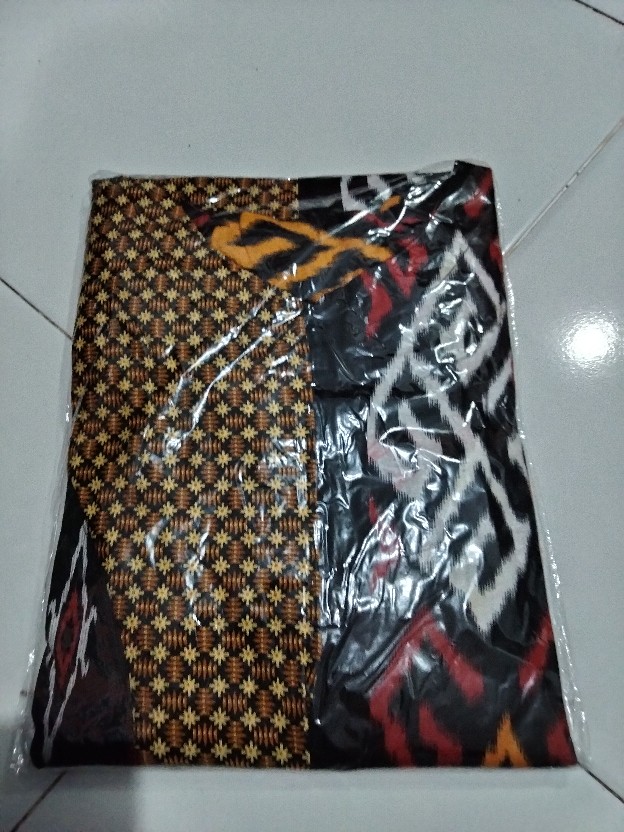 Gamis Batik Modern Murah Katun Halus Kombinasi Truntum, Ori Batik Aksara Pekalongan Big Size Jumbo