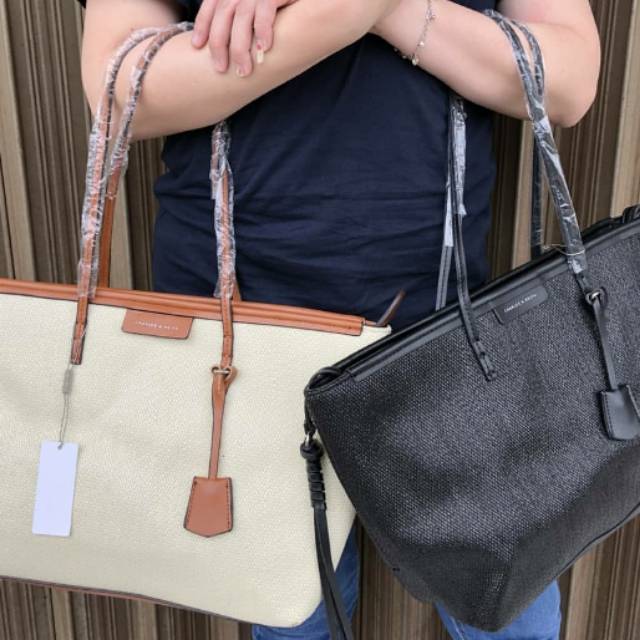 Charles & Keith Texture Tote Bag