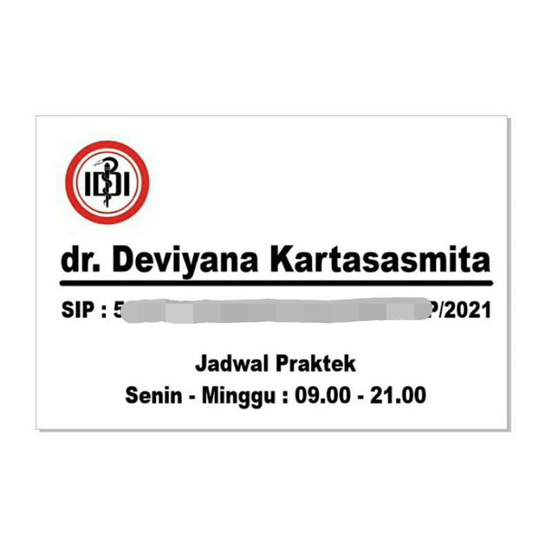 

stiker cutting plang praktek dokter bidan apoteker perawat murah