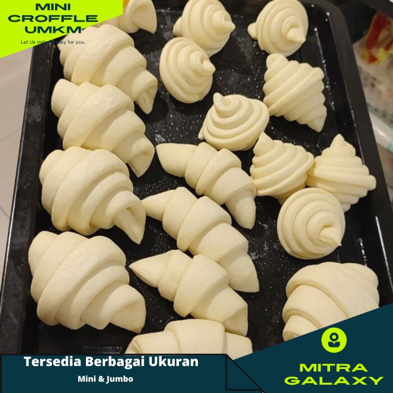 

ADONAN Mini Waffle Croffle Corissant Dough Frozen Butter UMKM READY TO BAKE