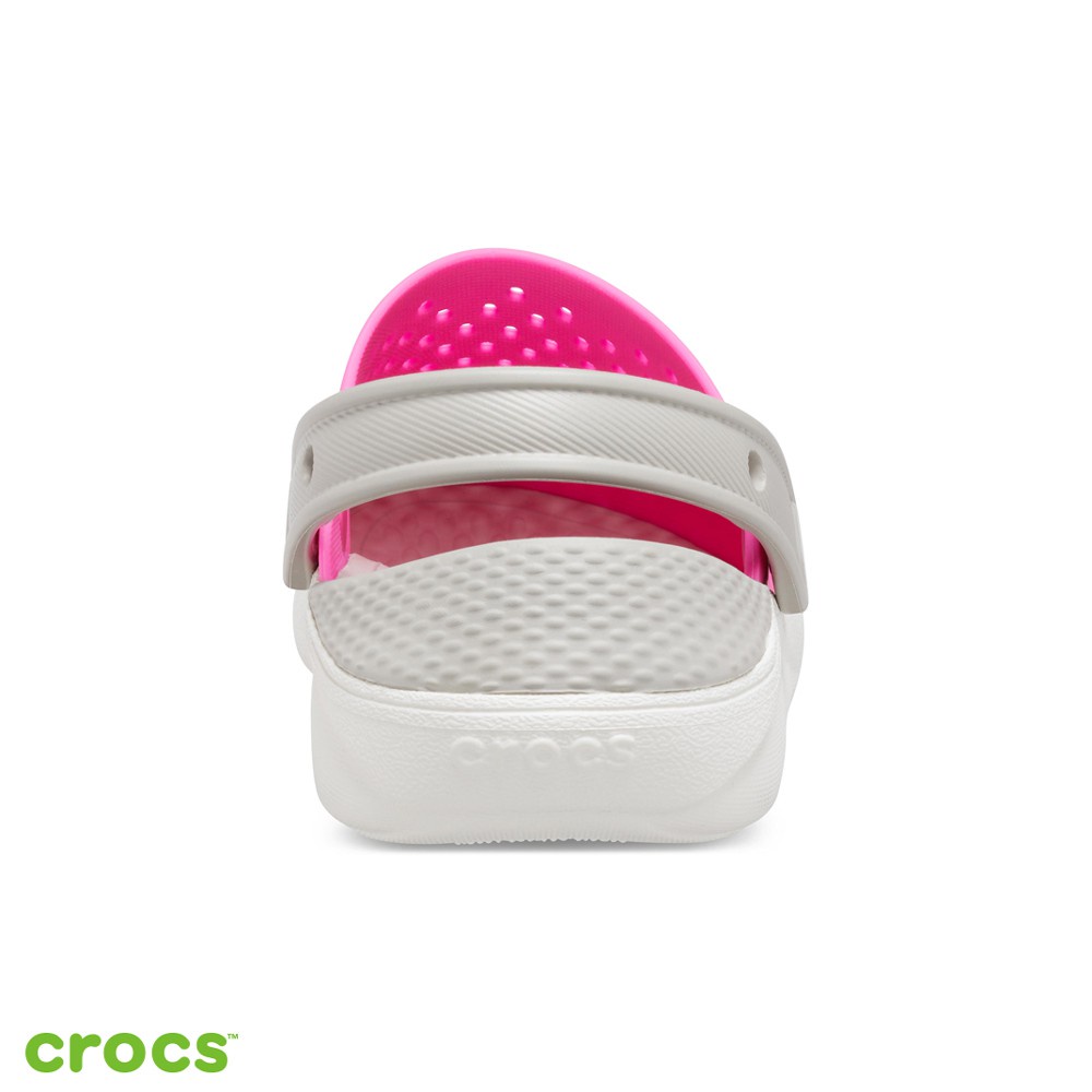 Crocs Literide Kids / Sandal Anak Laki dan Perempuan / Sandal Anak Unisex / Sandal Tahan Air /  Original - Pink Gray -  /-205964-6QR