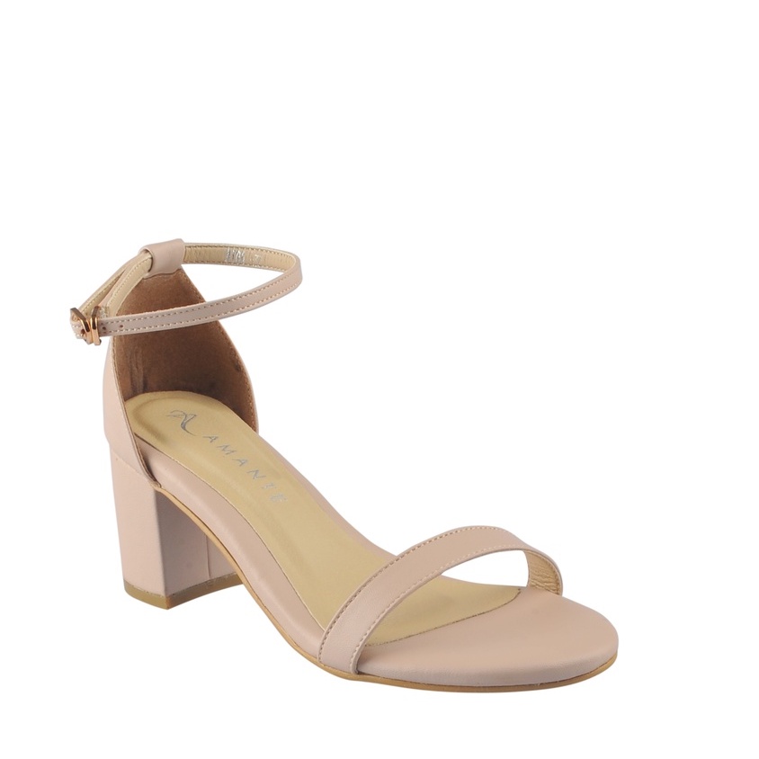 AMANTE Aira Vegan Leather Sandal Wanita Heels