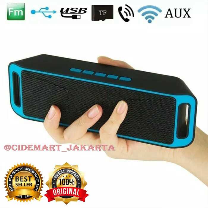 [ORIGINAL] SPEAKER BLUETOOTH A2DP PORTABLE / SPEAKER SC-208 BLUETOOTH MEGA BASS