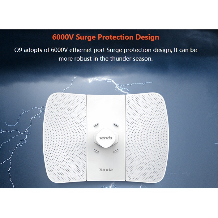 Tenda O9 Wireless 5GHz 11ac 23dBi Gigabit Outdoor CPE