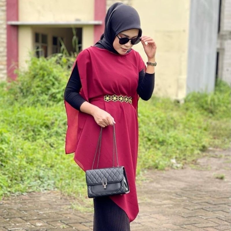 Kaftan Kondangan Viral Outer Isyana