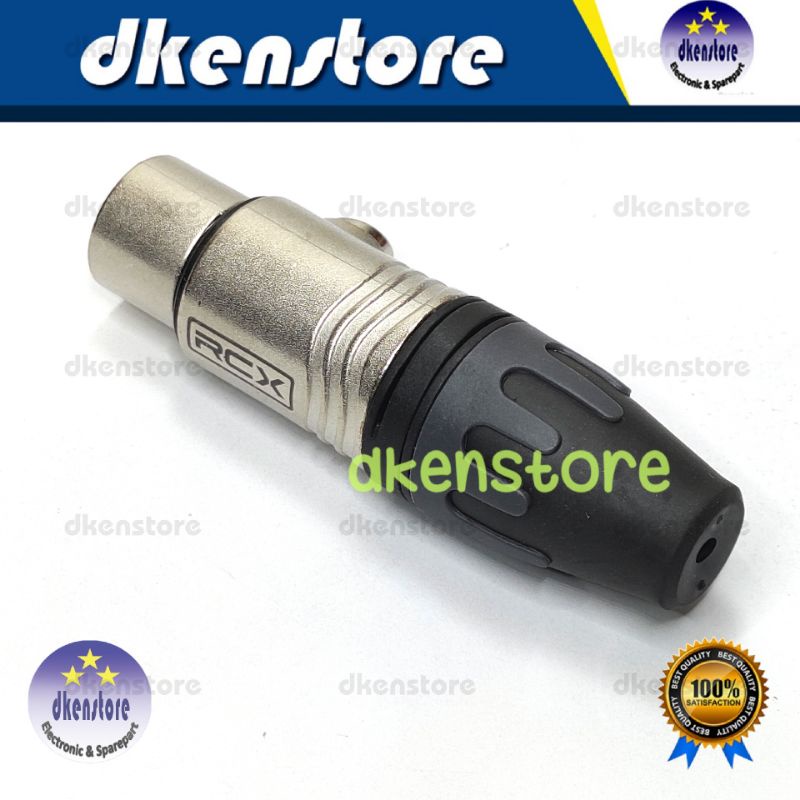 Jek Canon XLR RCX Female Jek konektor mic Cewek