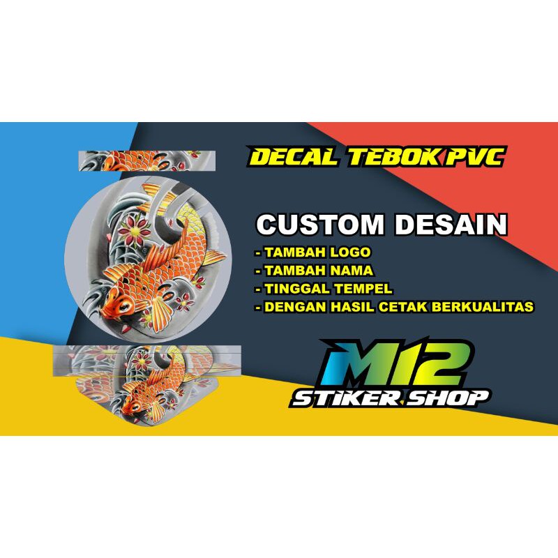 stiker Tebok Pvc custom