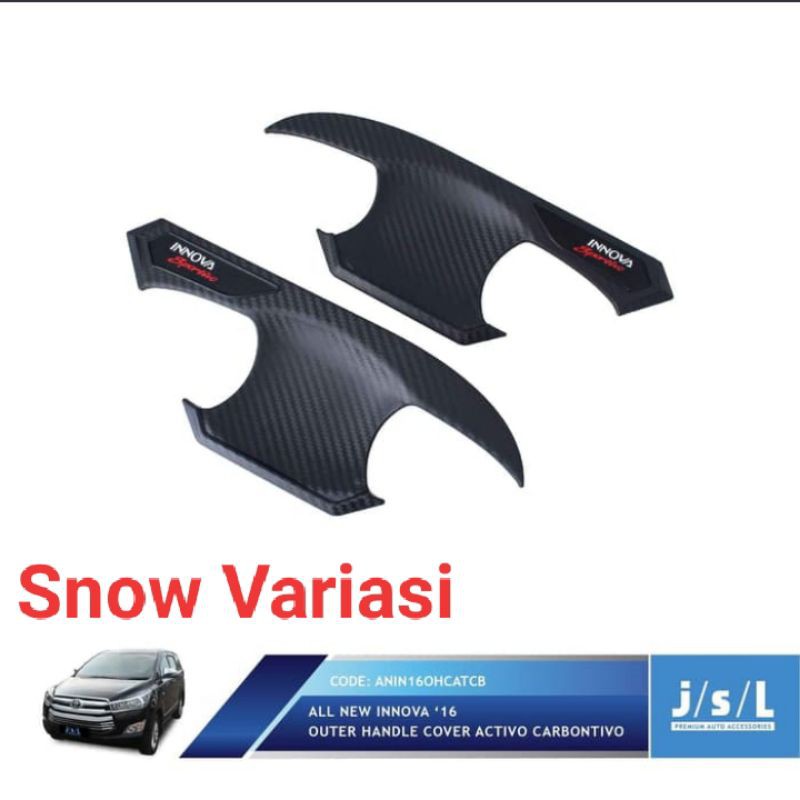 New Fortuner 2016 mangkok pintu outer handle cover Activo carbon JSL