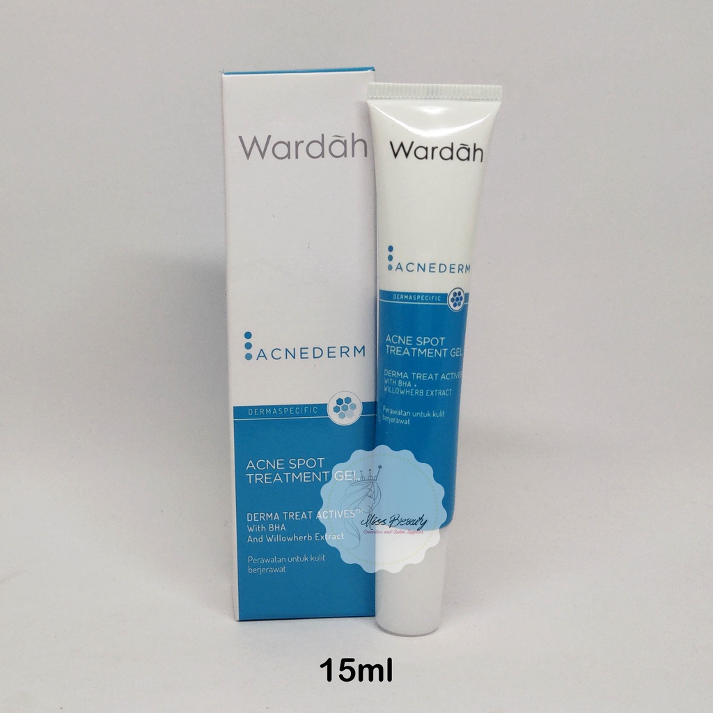 Jual Wardah Acnederm Acne Spot Treatment Gel - 15ml | Shopee Indonesia