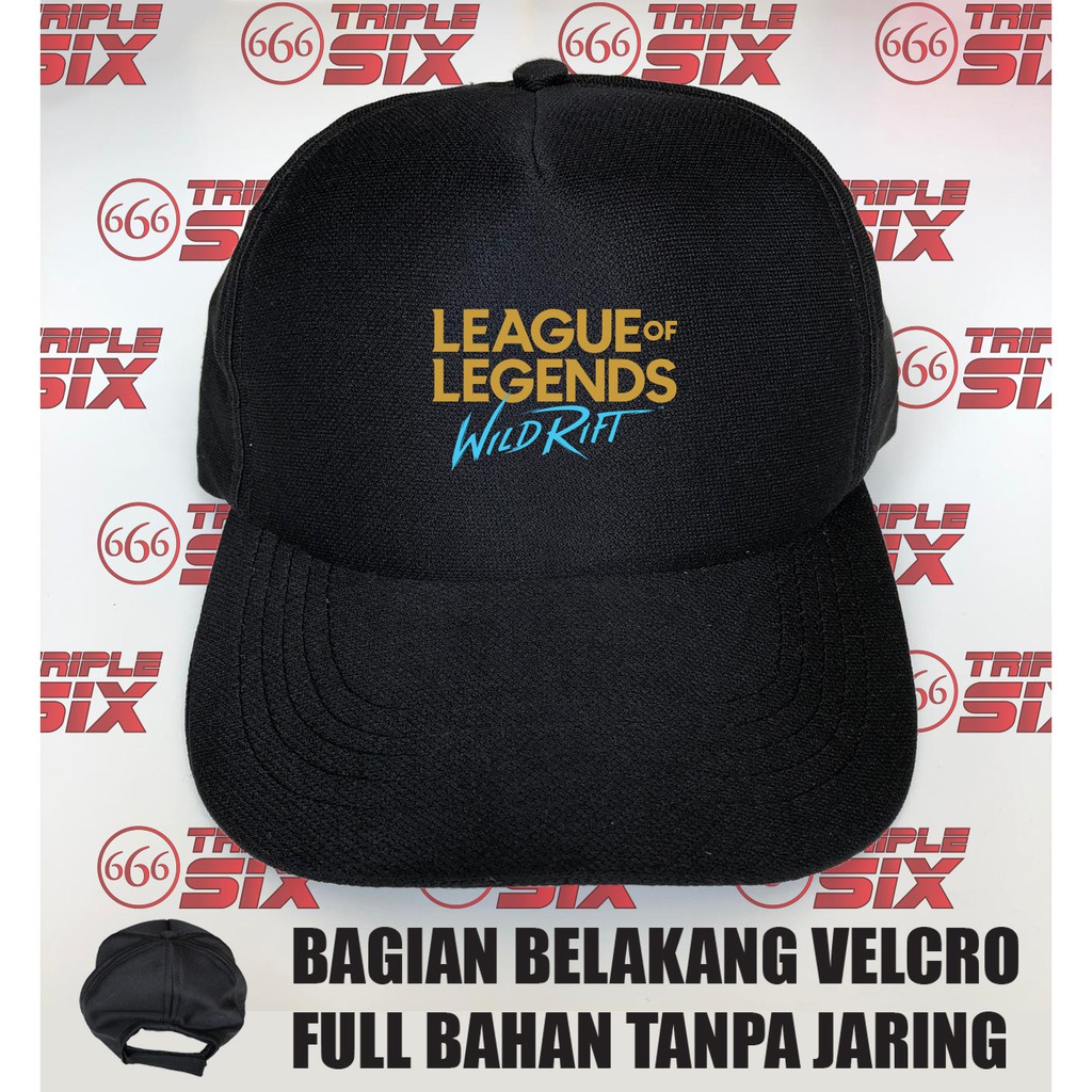 Topi Baseball Velcro Gaming League of Legends Wild Rift