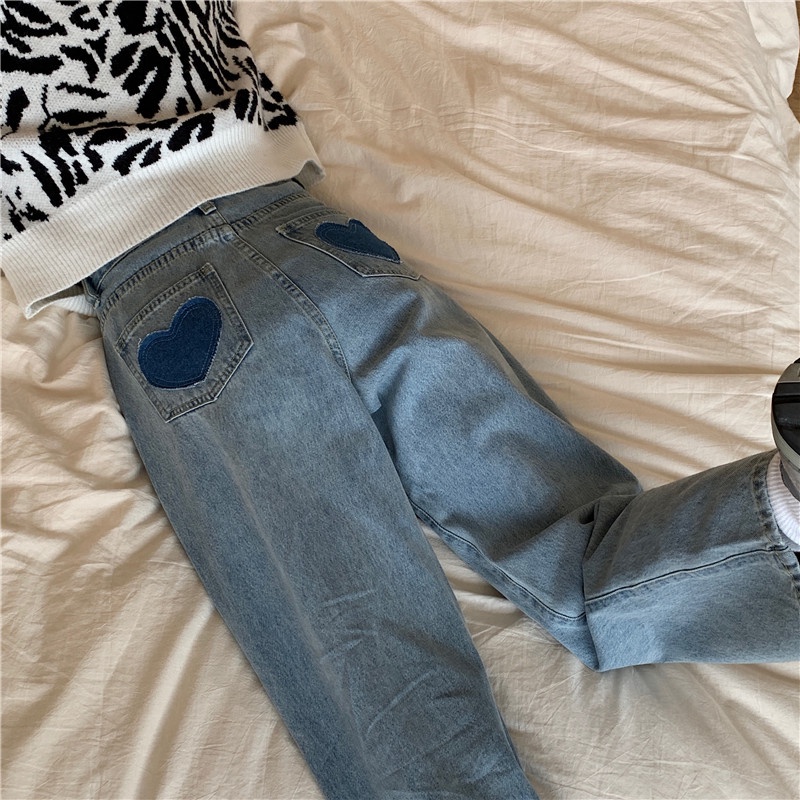 celana jeans wanita boyfriend jeans high waist