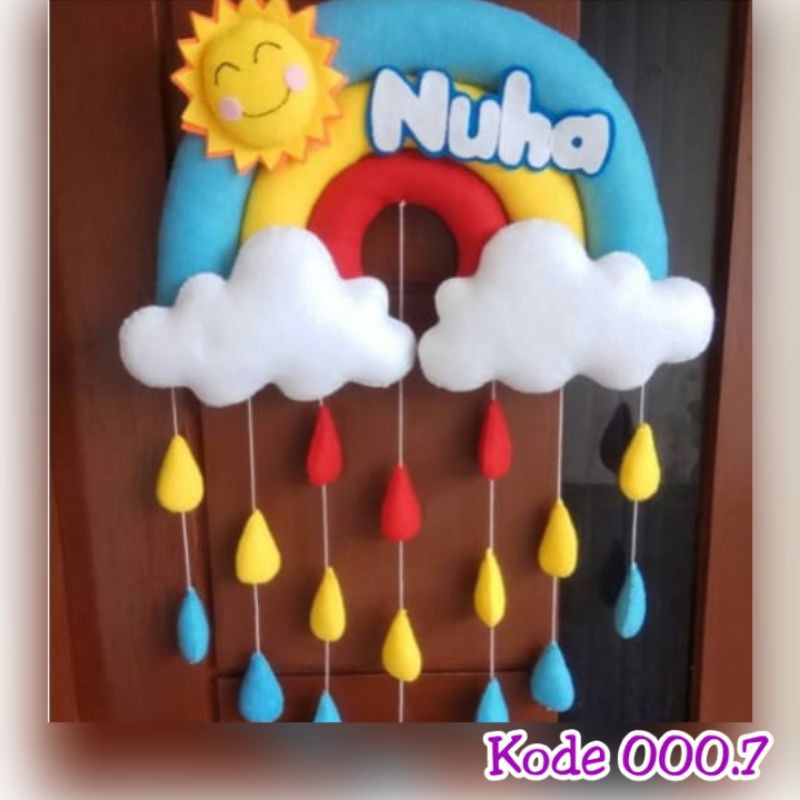 Hiasan Dinding Hiasan Pintu Pelangi Dari Kain Flanel Shopee Indonesia